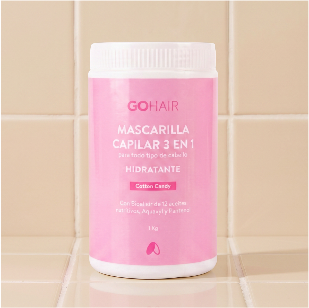 Mascarilla Capilar 3 en 1 Hidratante 1 KG Go Hair
