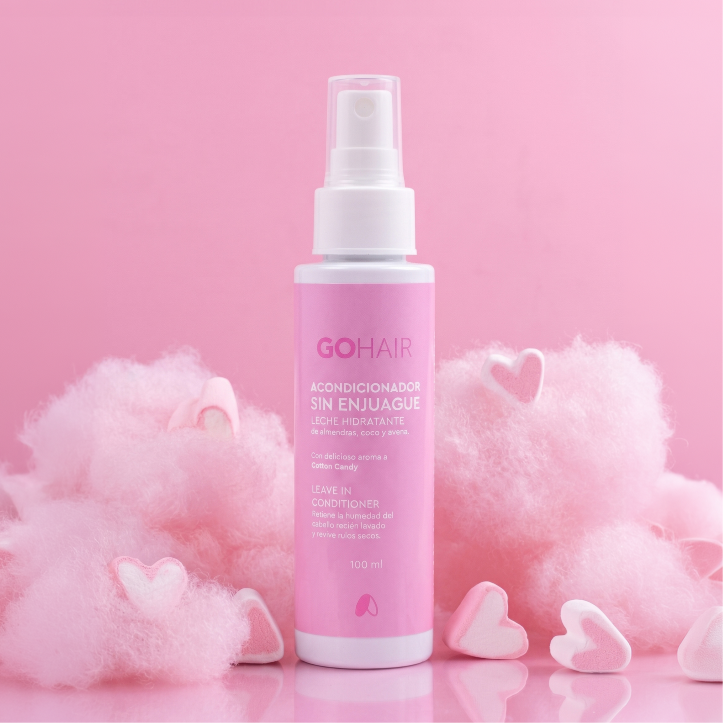 Acondicionador Sin Enjuague Cotton Candy 100 ml Go Hair – Leave-in Vegano