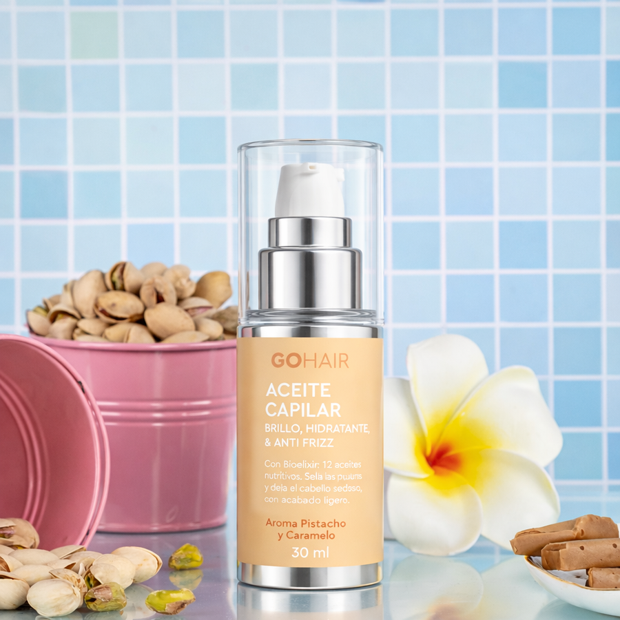 Aceite Capilar HIDRATANTE Pistacho y Caramelo30 ml