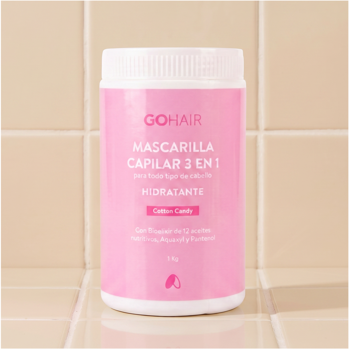 Mascarilla Capilar 3 en 1 Hidratante 1 KG Go Hair