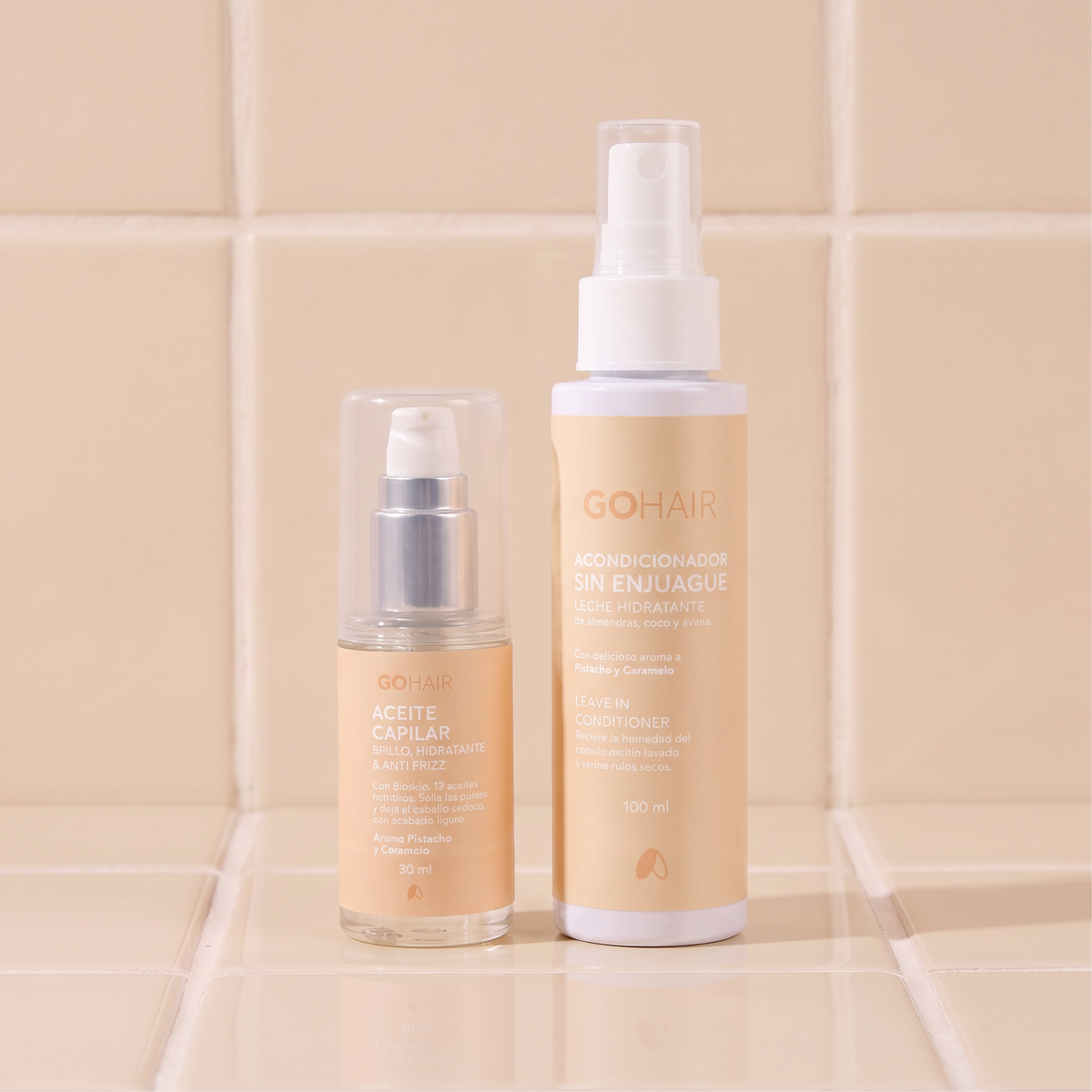Rutina Anti-Frizz & Brillo - Pistacho y Caramelo