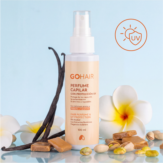 Perfume Capilar con Protección UV Pistacho y Caramelo 100 ml